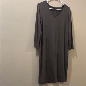chinese dress ladies Puckered Organic Linen Square Neck Dress  Eileen Fisher Renew